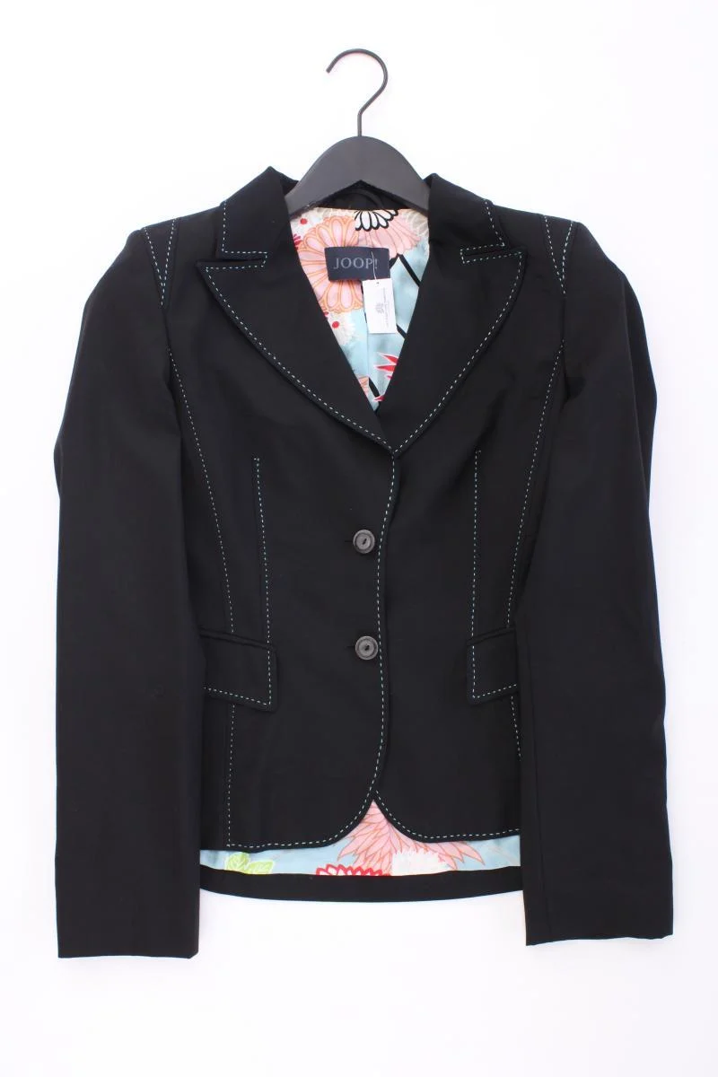 Joop! Regular Blazer Gr. 36 schwarz aus Baumwolle