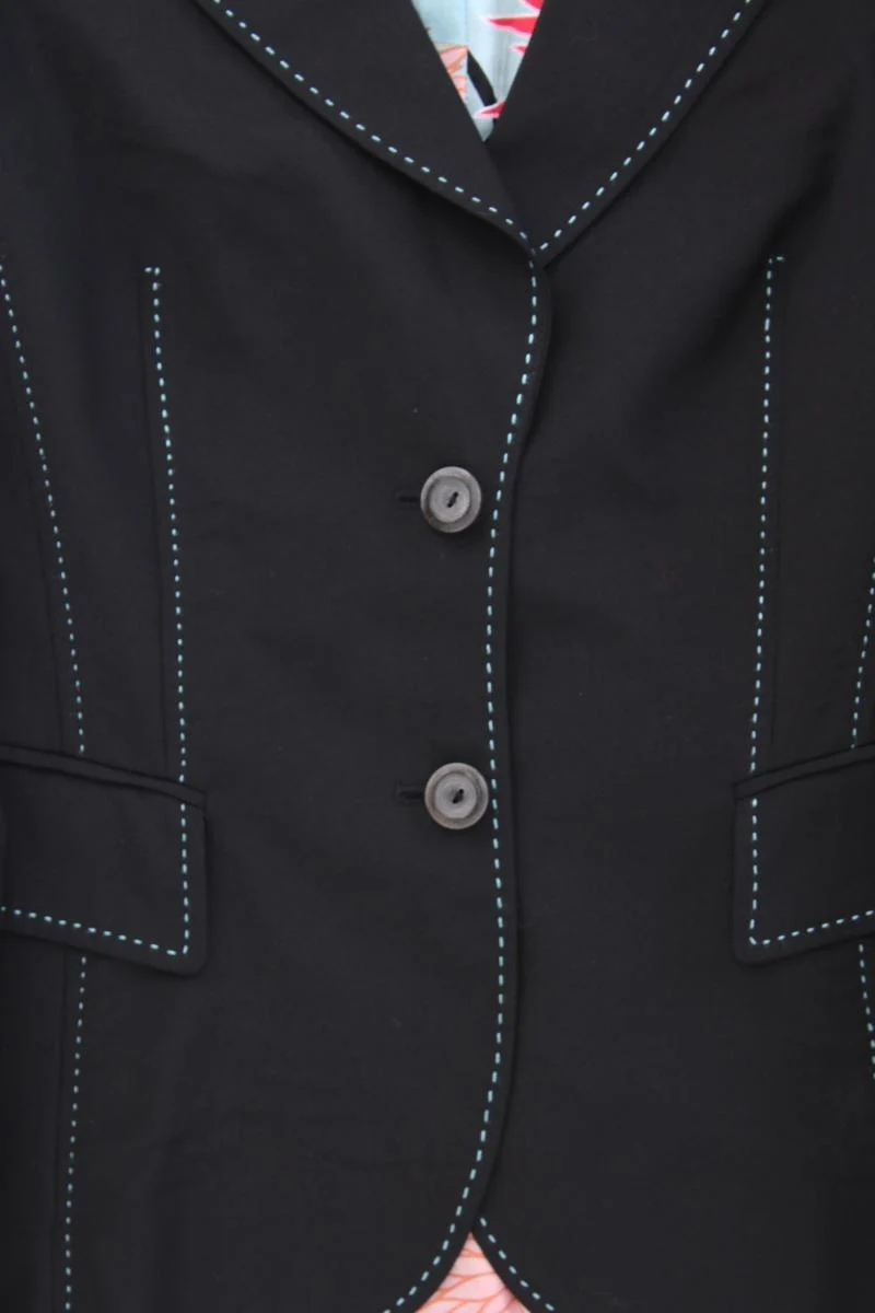 Joop! Regular Blazer Gr. 36 schwarz aus Baumwolle