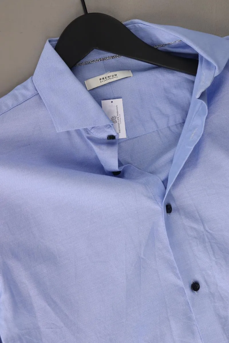 Jack & Jones Langarmhemd für Herren Gr. M blau aus Baumwolle