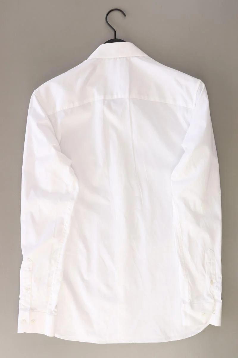 Jack & Jones Langarmhemd für Herren Gr. M weiß aus Baumwolle