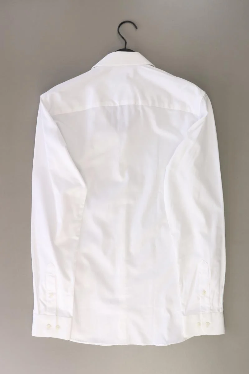 Jack & Jones Langarmhemd für Herren Gr. M weiß aus Baumwolle