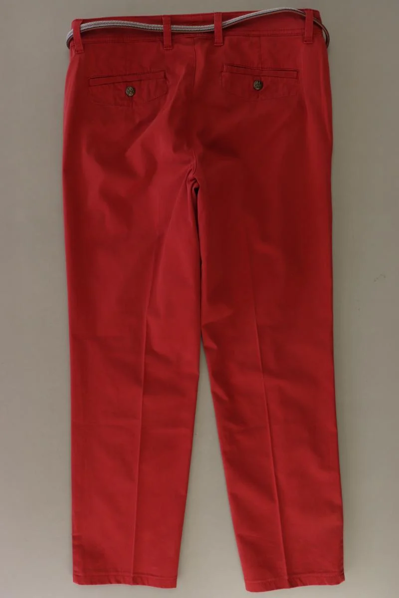 Selection by s.Oliver Hose Gr. 38 mit Gürtel rot aus Baumwolle