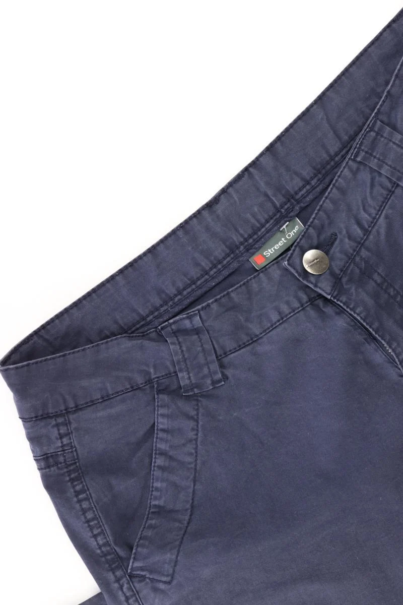 Street One Chinohose Gr. 38 blau aus Baumwolle