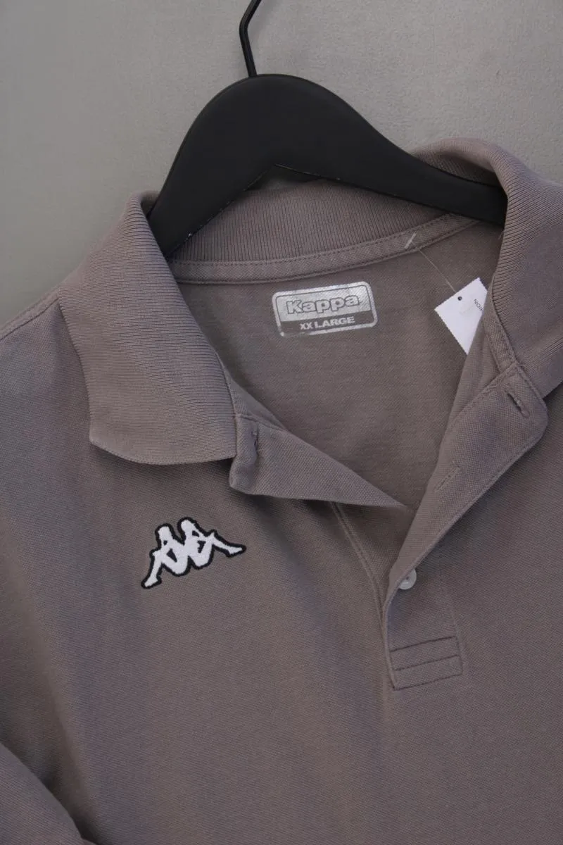 Kappa Poloshirt für Herren Gr. XXL neuwertig Kurzarm grau