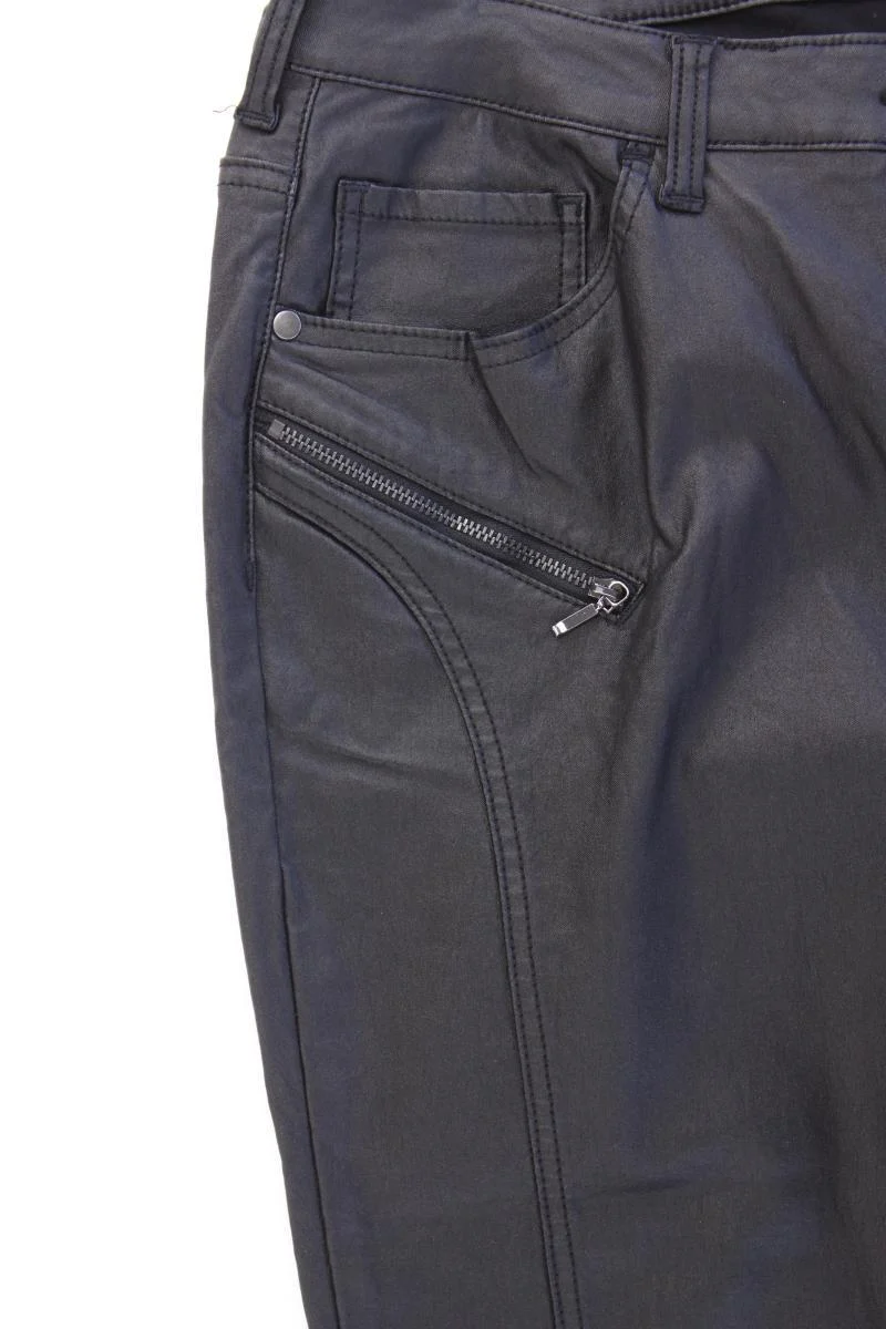 Paola Kunstlederhose Gr. 46 neuwertig schwarz aus Viskose