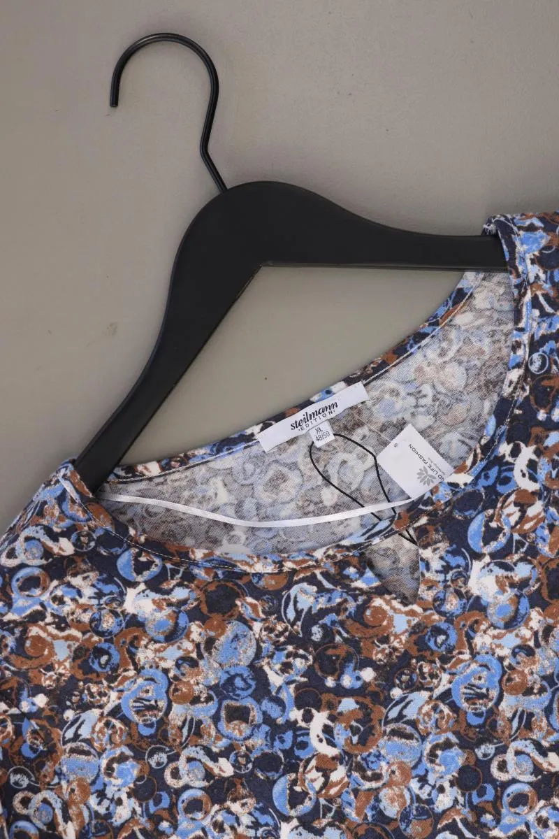 Steilmann Printshirt Gr. XL neuwertig Langarm blau aus Modal