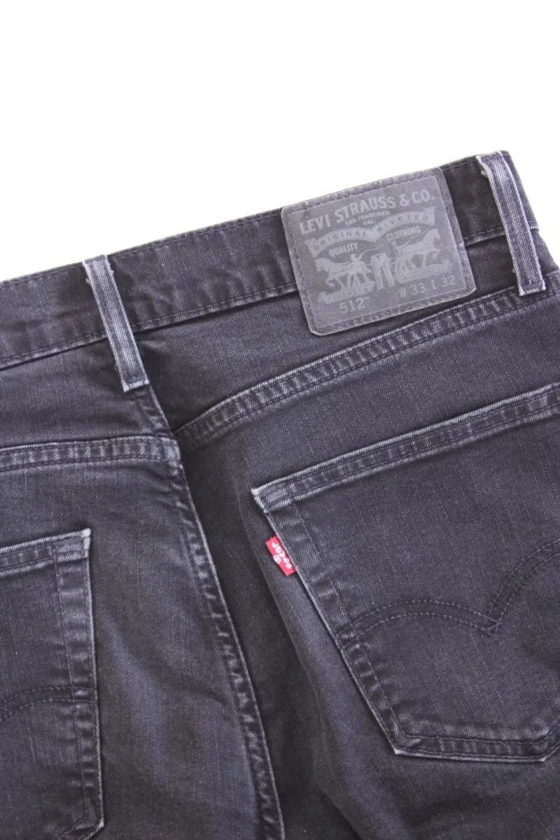 Levi's Slim Jeans für Herren Gr. W33/L32 grau aus Baumwolle
