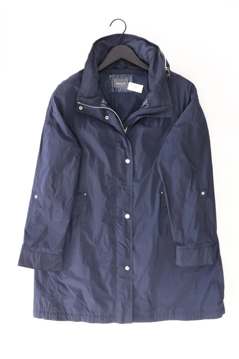 Basler Übergangsmantel Gr. 40 blau aus Polyester