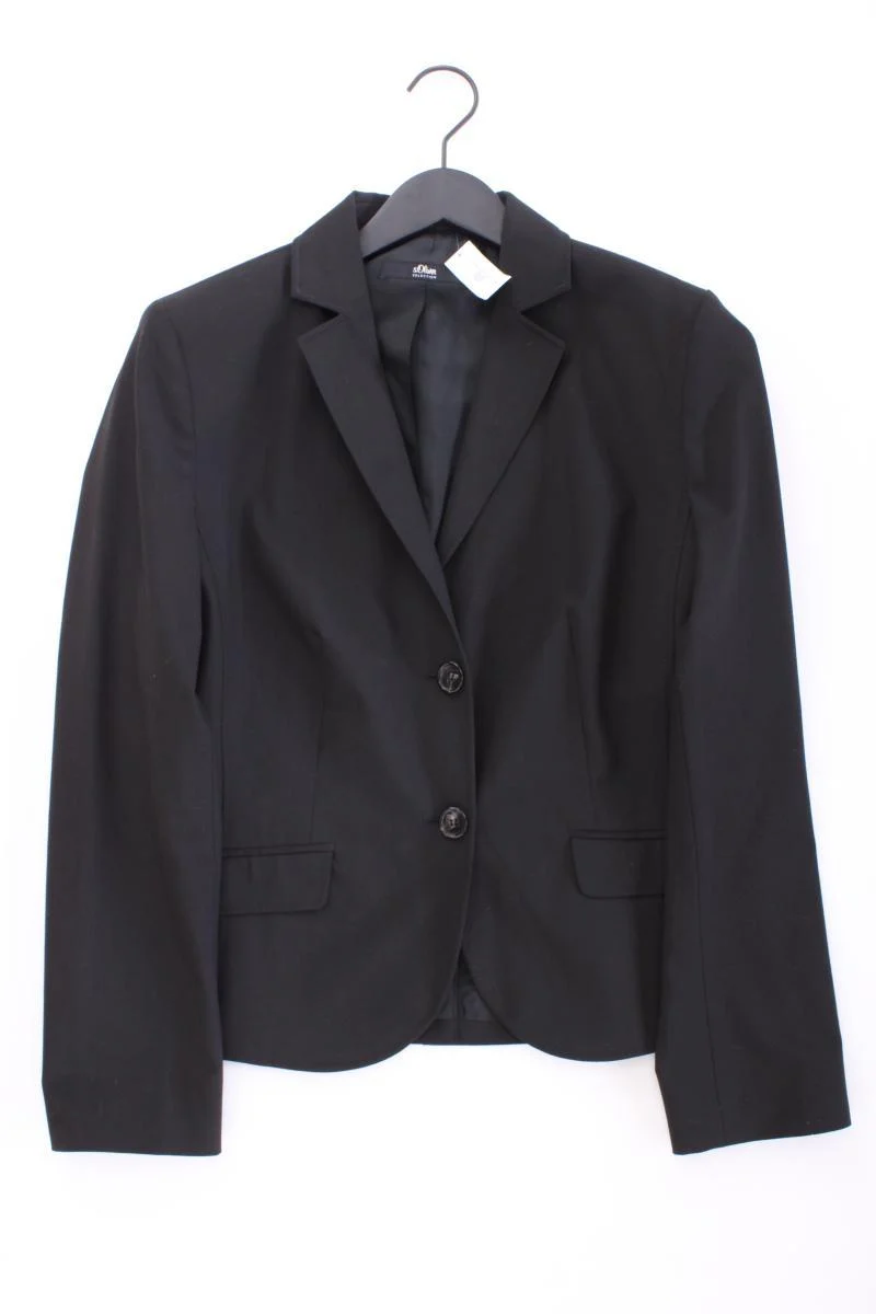 s.Oliver Selection Classic Blazer Gr. 40 schwarz aus Polyester