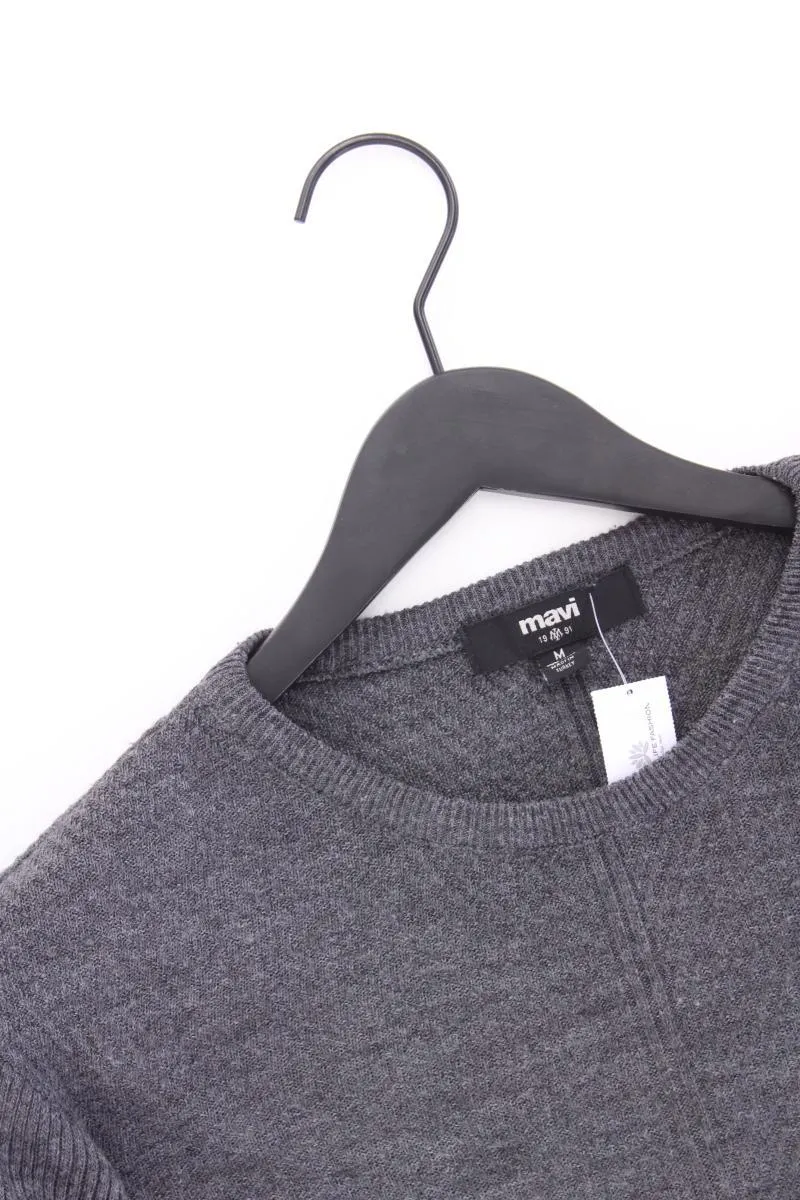 Mavi Langarmpullover für Herren Gr. M grau aus Polyacryl