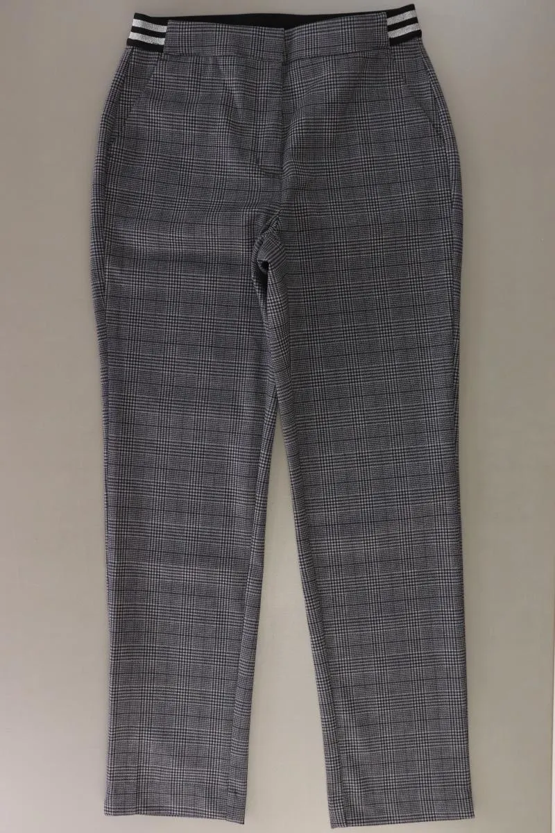Paola Stoffhose Gr. 38 kariert grau aus Polyester