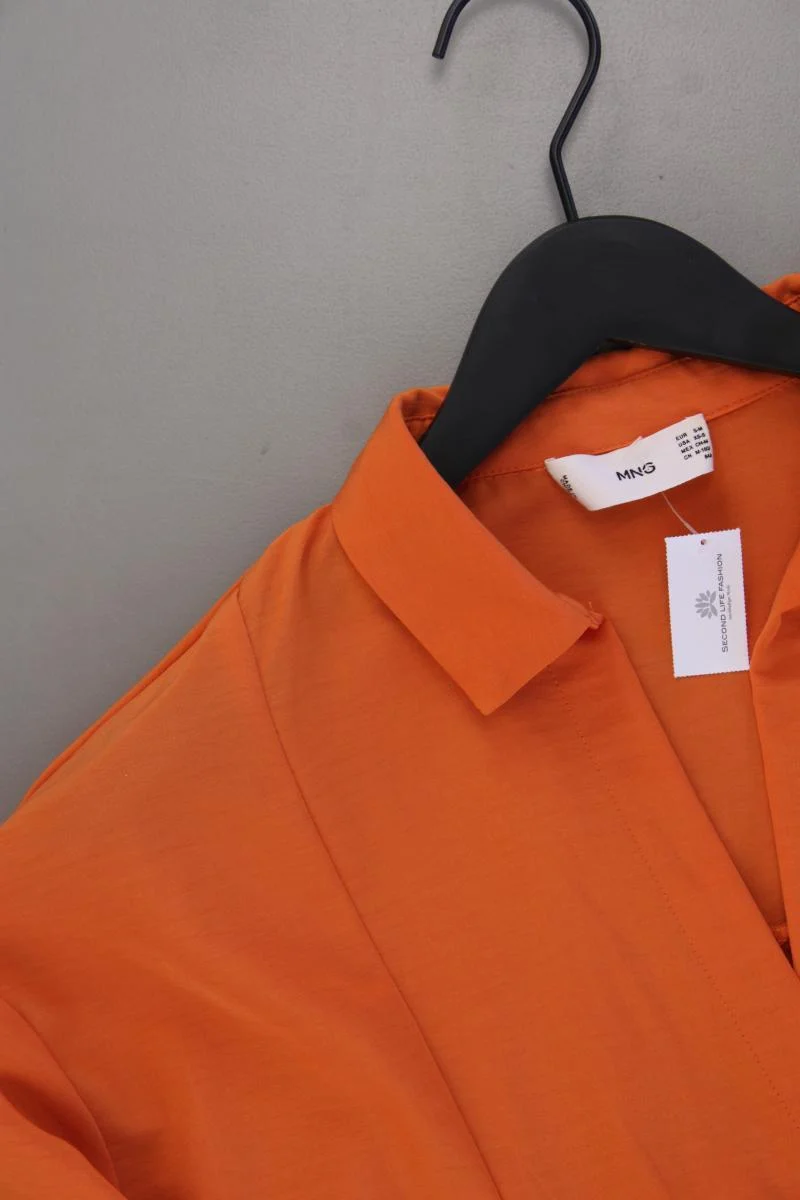 Mango Oversize Kleid Gr. S/M neuwertig Kurzarm orange aus Polyester