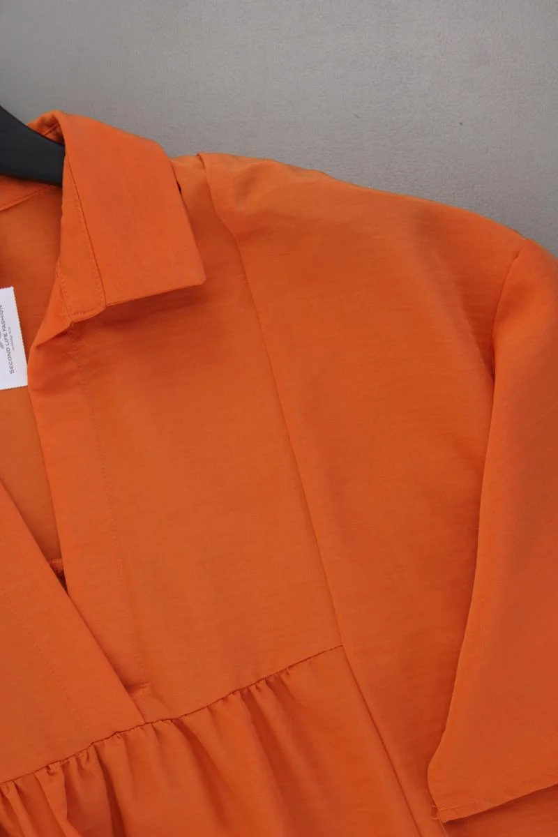 Mango Oversize Kleid Gr. S/M neuwertig Kurzarm orange aus Polyester