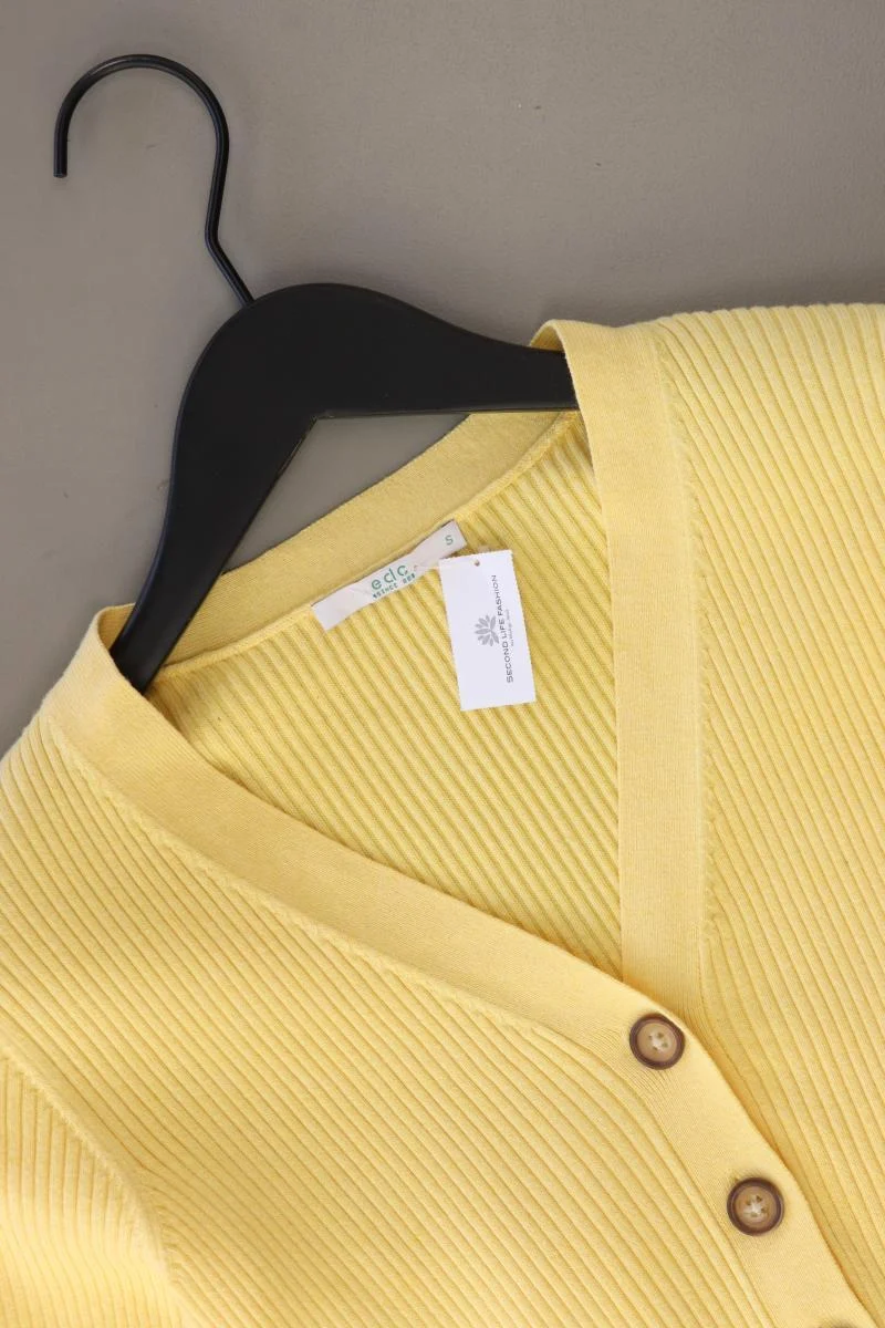 edc by Esprit Feinstrickpullover Gr. S gelb aus Baumwolle