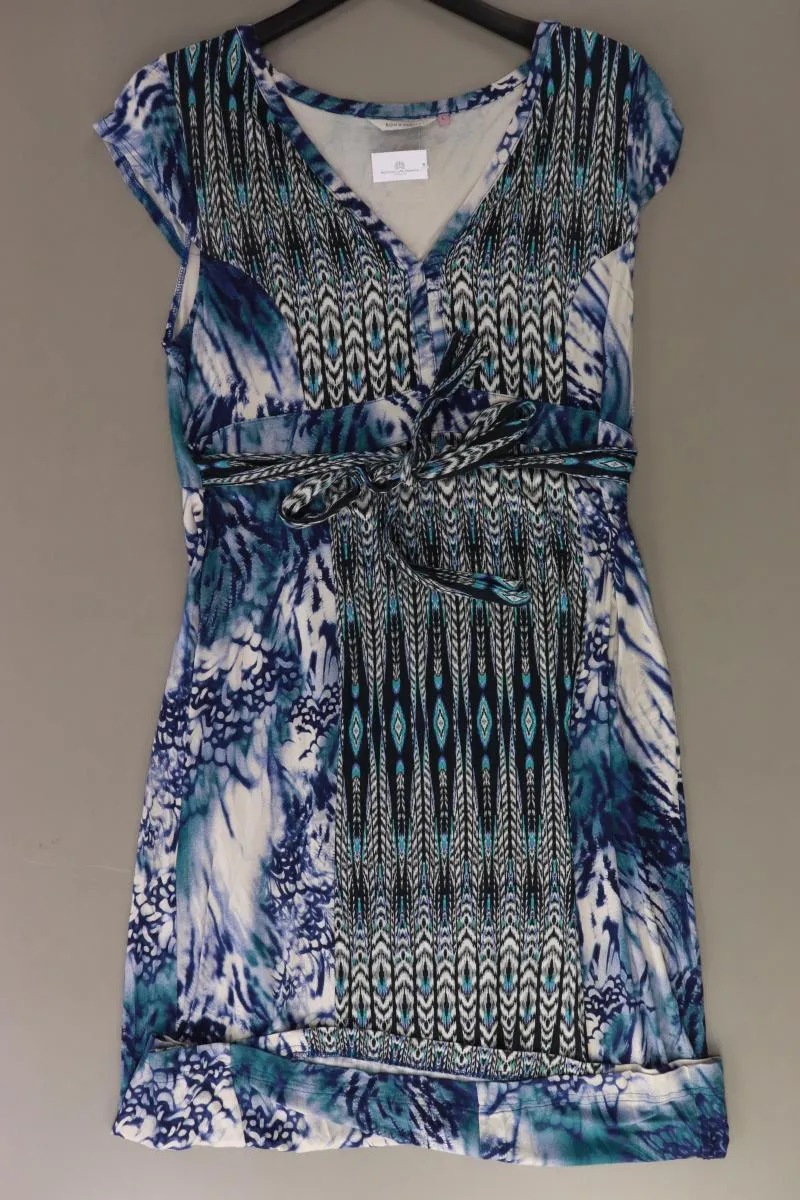 Bon'a Parte Jerseykleid Gr. L mit Gürtel Kurzarm blau