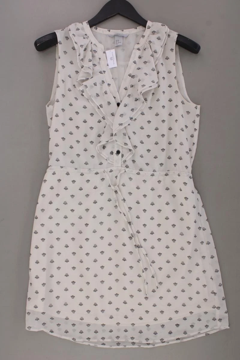 H&M Kleid Gr. 38 Ärmellos creme aus Polyester