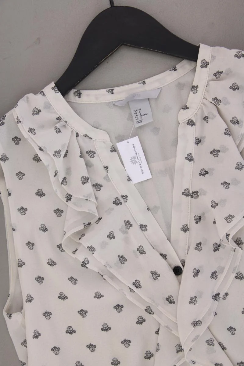 H&M Kleid Gr. 38 Ärmellos creme aus Polyester