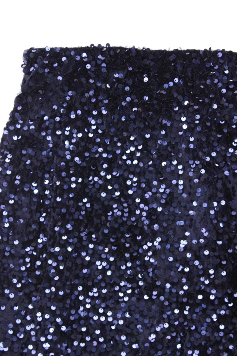 Fire & Glory Paillettenrock Gr. 44 mit Pailletten blau aus Polyester