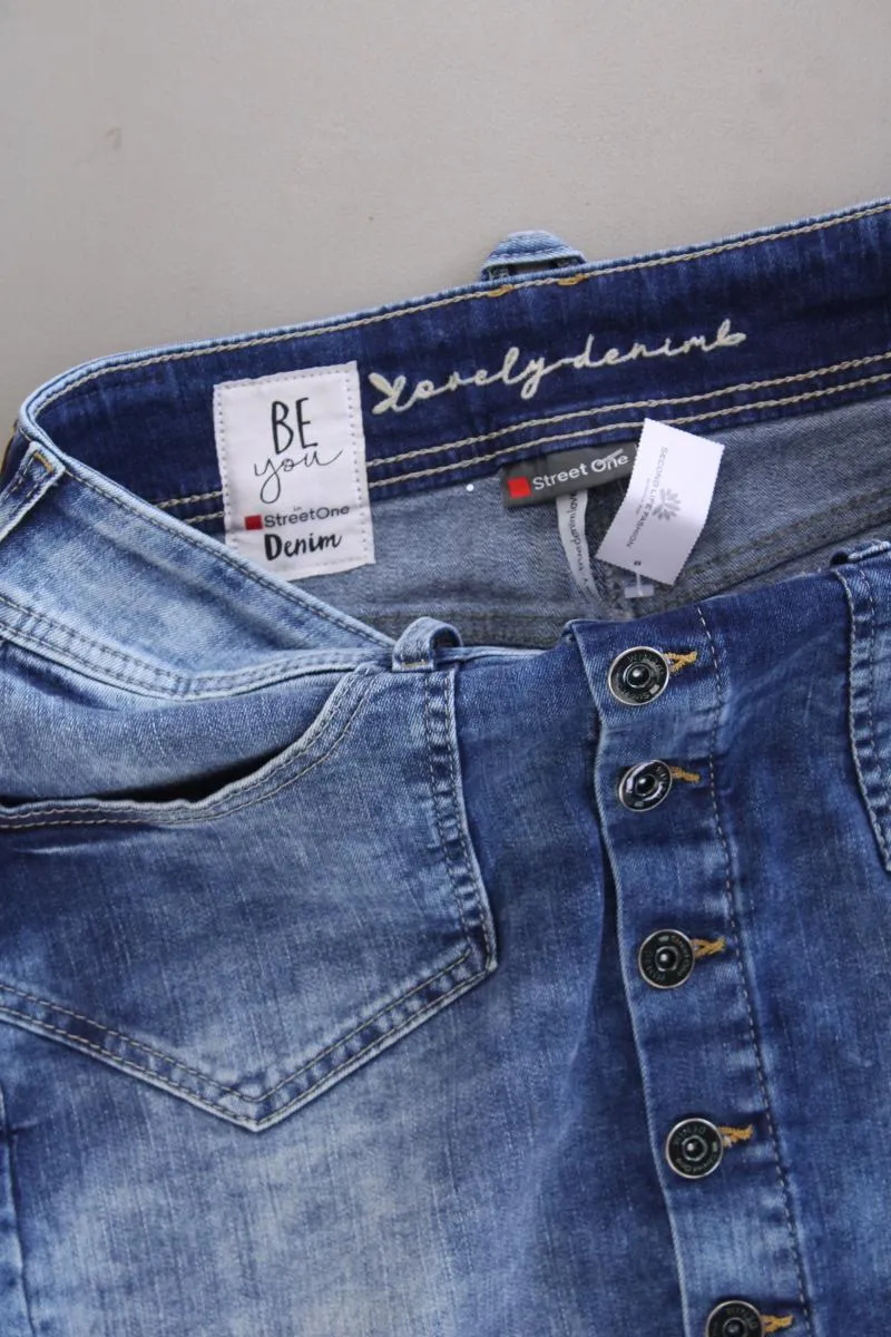 Street One Jeansrock Gr. 36 neuwertig blau