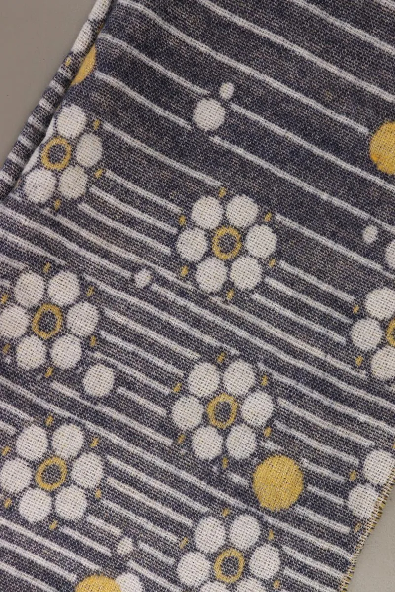 Schal mit Blumenmuster blau aus Polyester