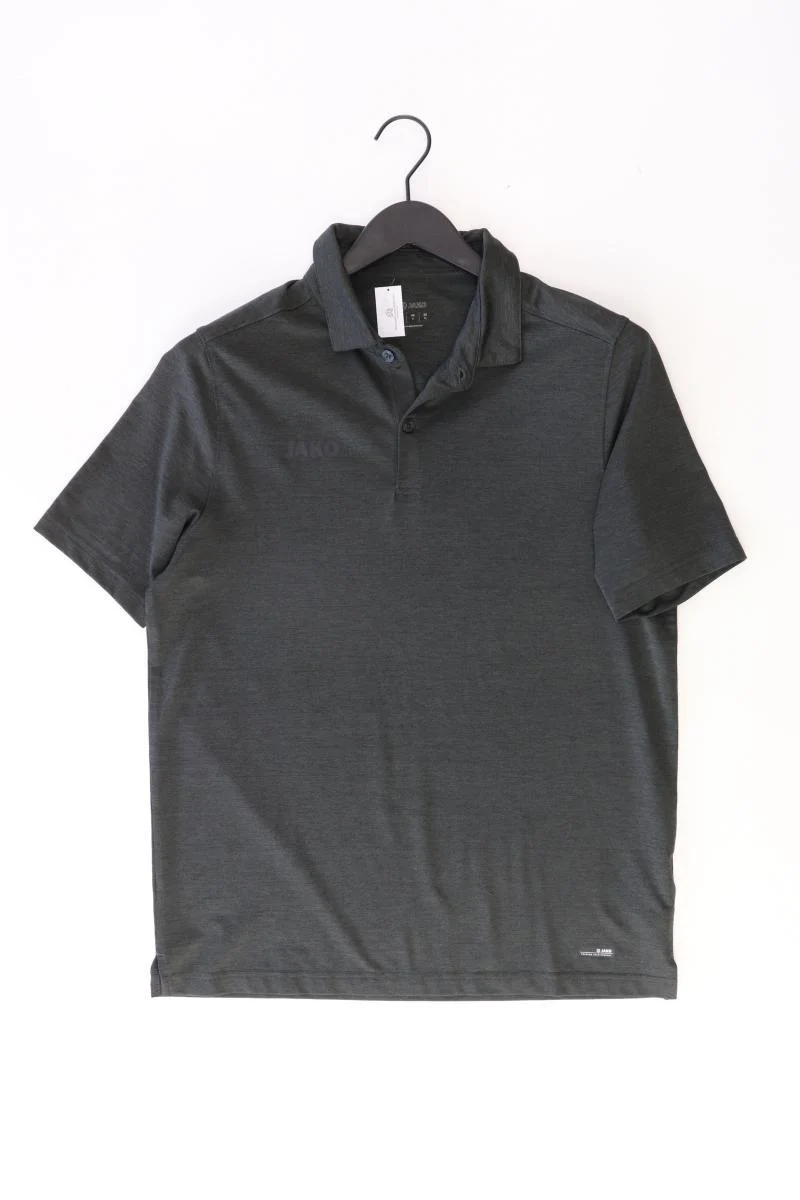 Jako Poloshirt für Herren Gr. M Kurzarm grau aus Polyester