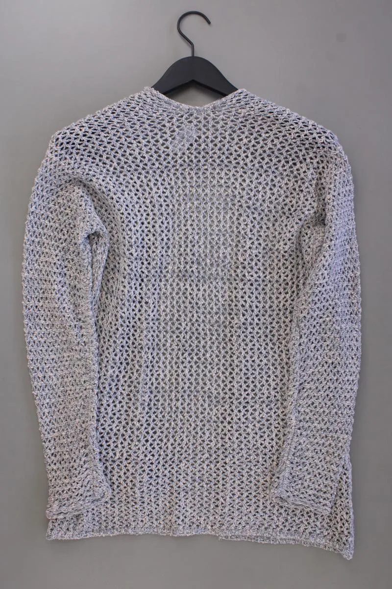 Geisha Strickjacke Gr. 38 neuwertig Langarm silber aus Polyacryl