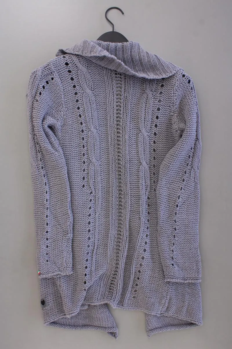 Frieda&Freddies Strickjacke Gr. 36 Langarm grau aus Baumwolle