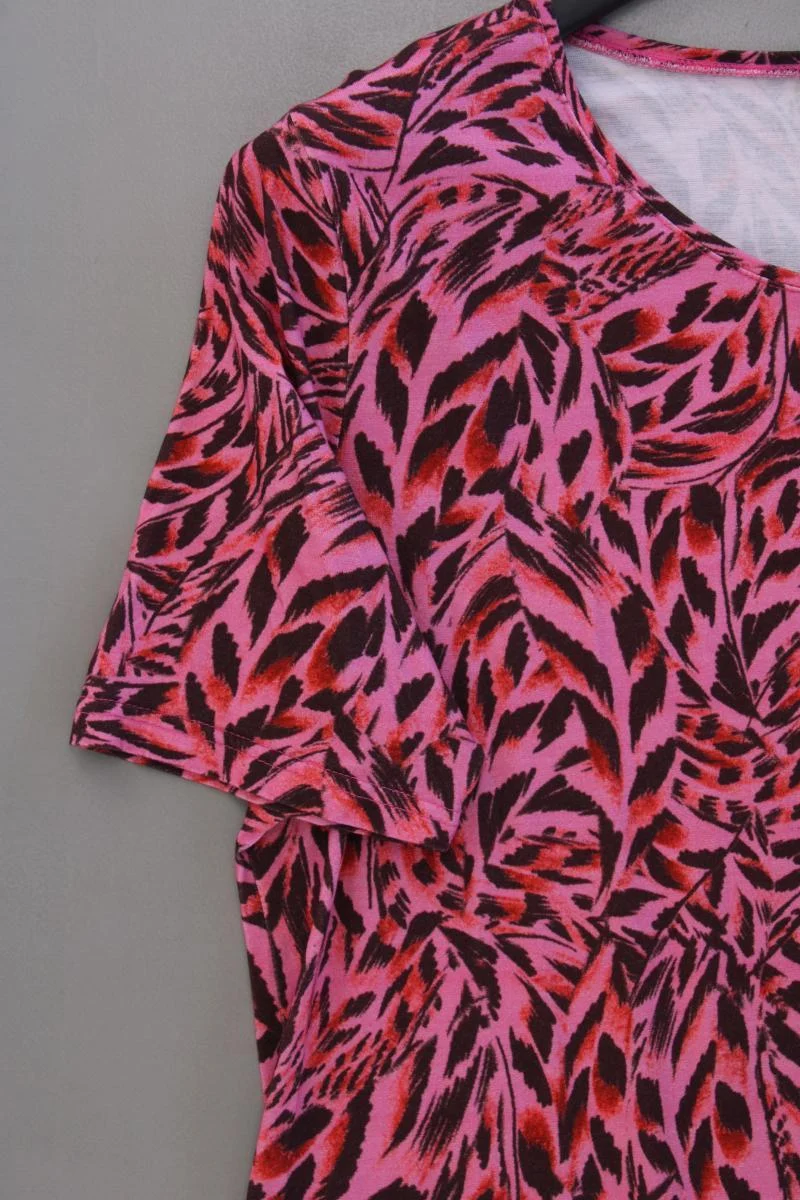 Helena Vera Printshirt Gr. 44 Kurzarm pink aus Viskose