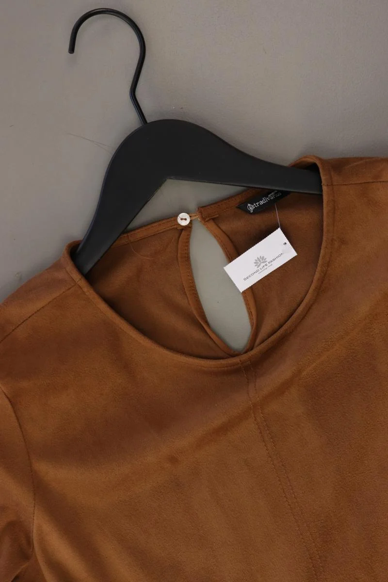 Stradivarius Midikleid Gr. M 3/4 Ärmel braun aus Polyester