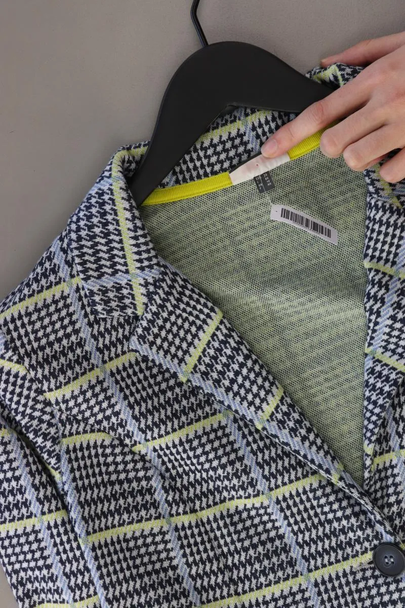 Street One Jerseyblazer Gr. 38 hahnentritt blau aus Baumwolle