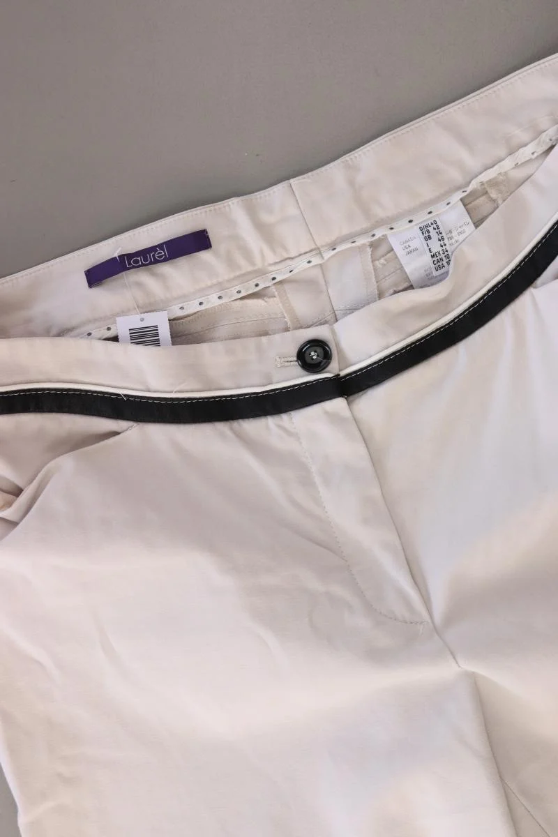 Laurèl Stoffhose Gr. 40 creme aus Baumwolle