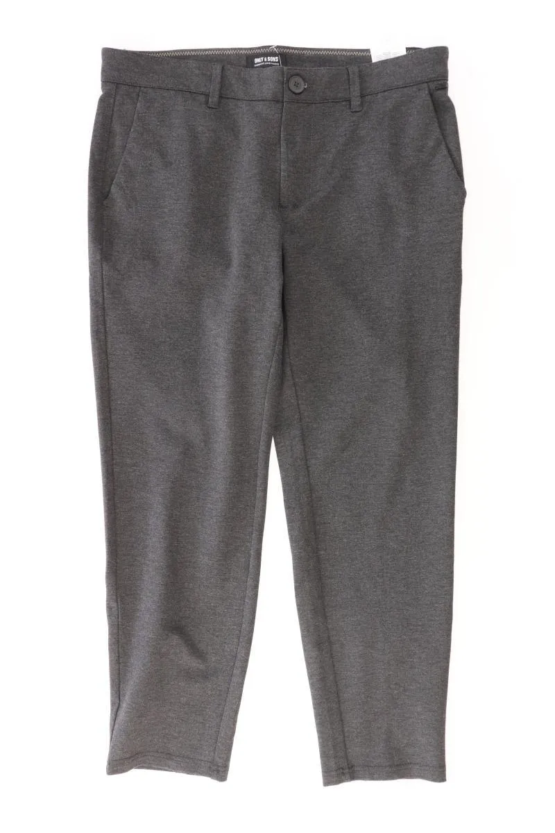 ONLY & SONS Stoffhose für Herren Gr. W32/L30 grau aus Polyester