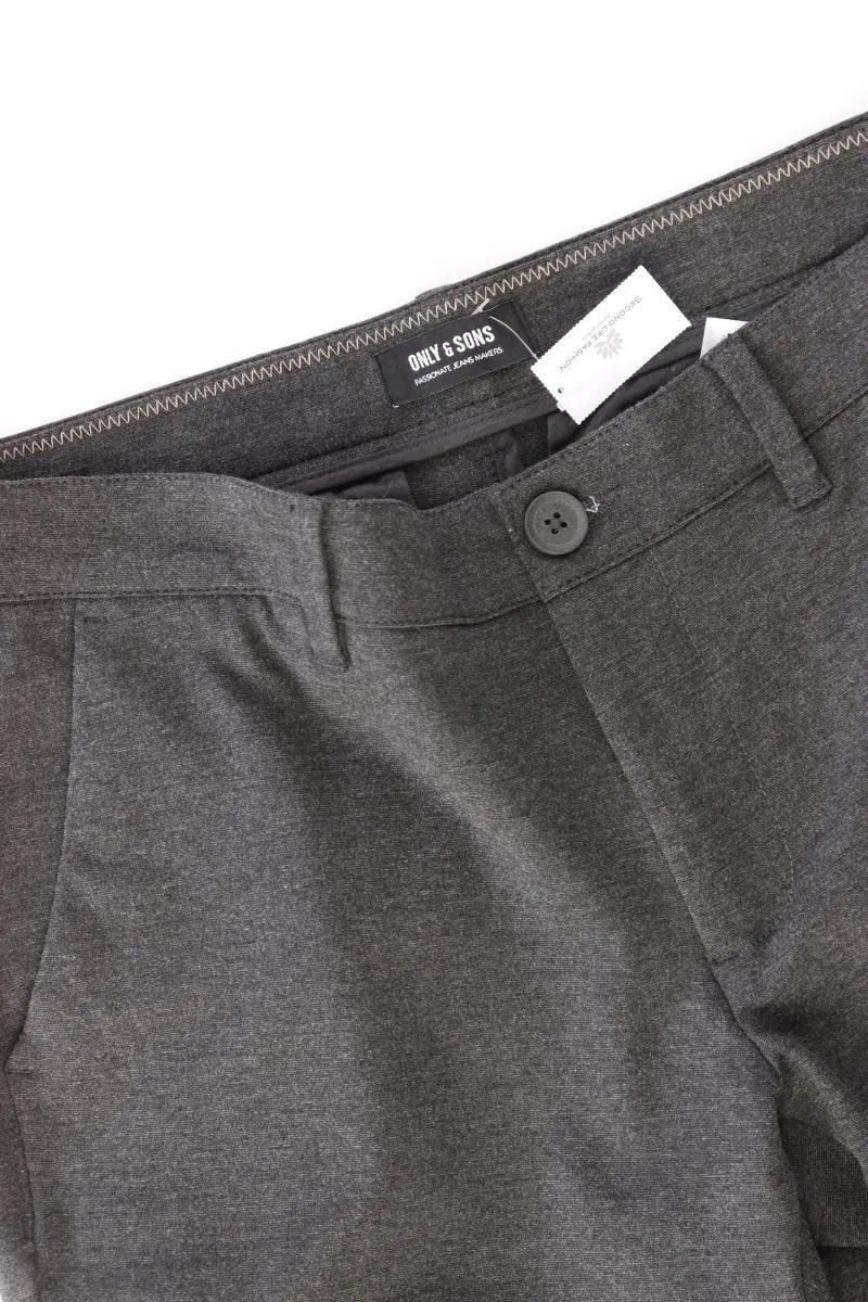 ONLY & SONS Stoffhose für Herren Gr. W32/L30 grau aus Polyester