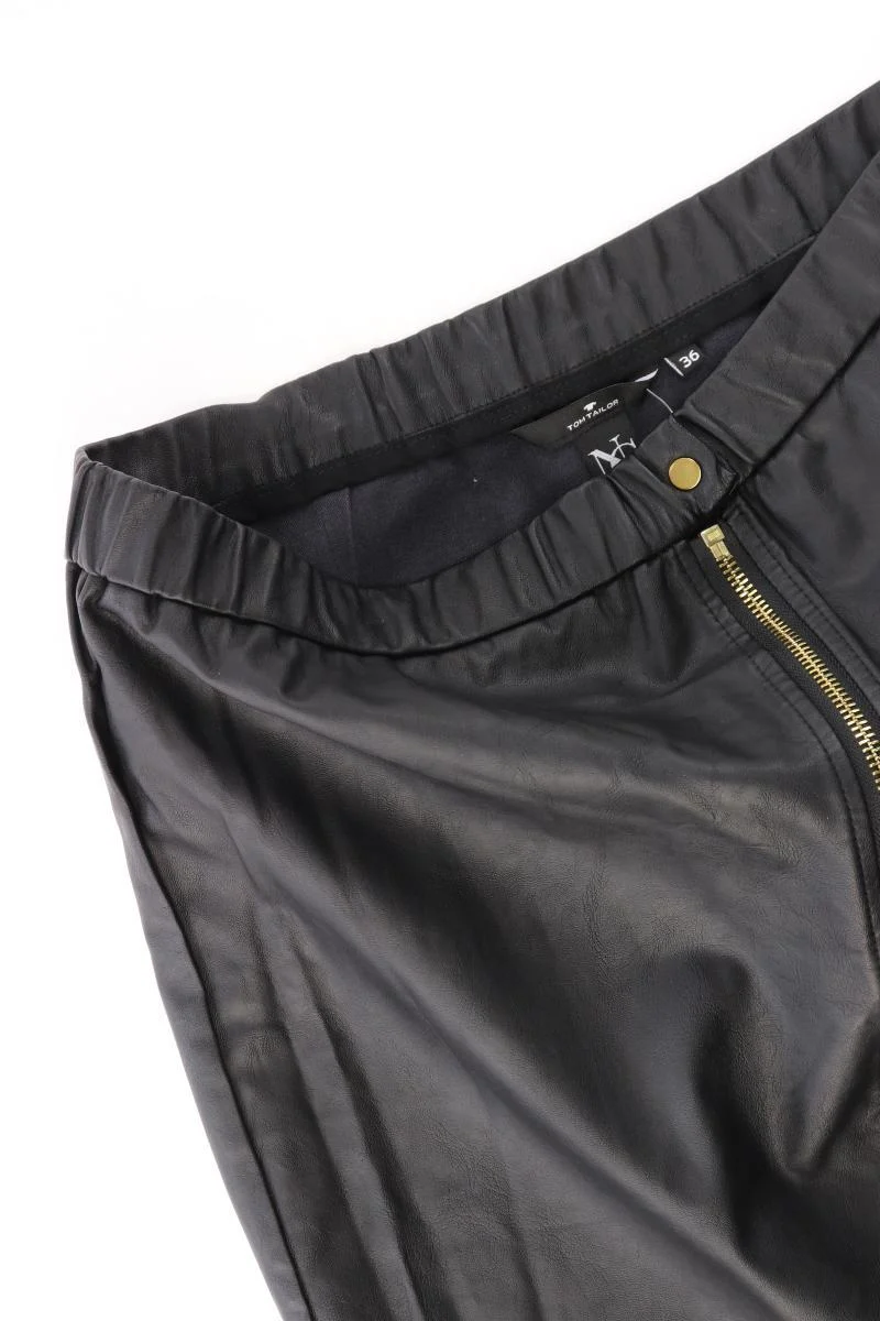 Tom Tailor Kunstlederrock Gr. 36 schwarz