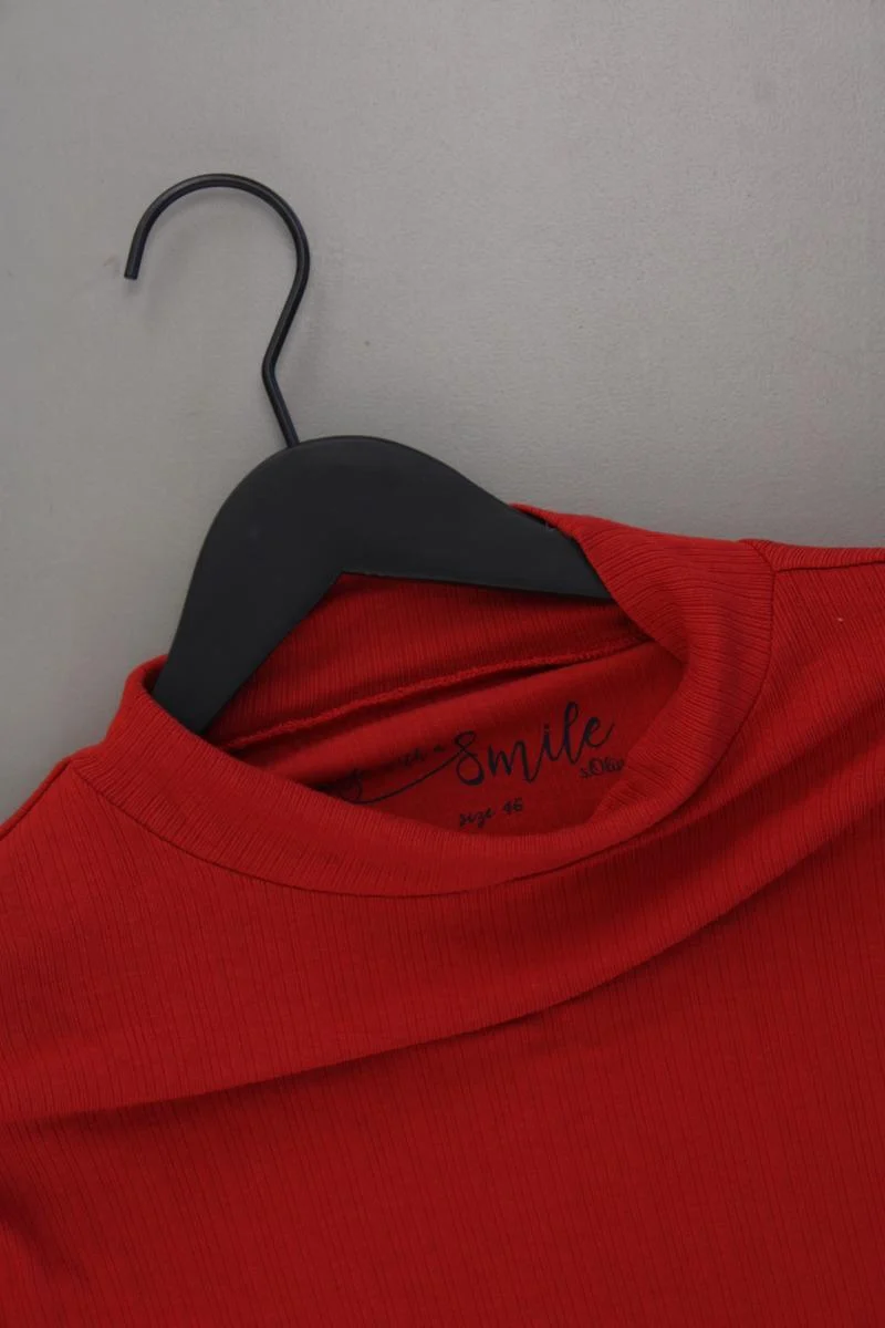 s.Oliver T-Shirt Gr. 46 Kurzarm rot aus Viskose