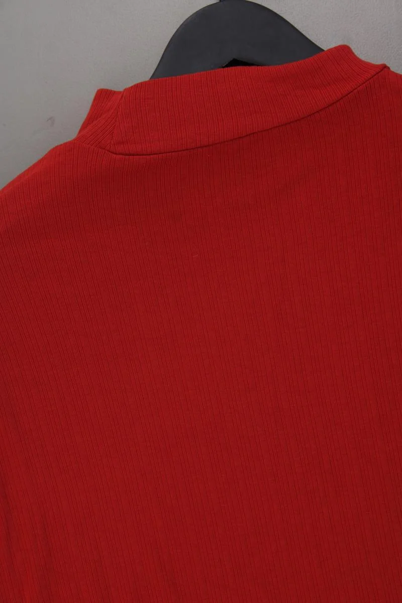 s.Oliver T-Shirt Gr. 46 Kurzarm rot aus Viskose