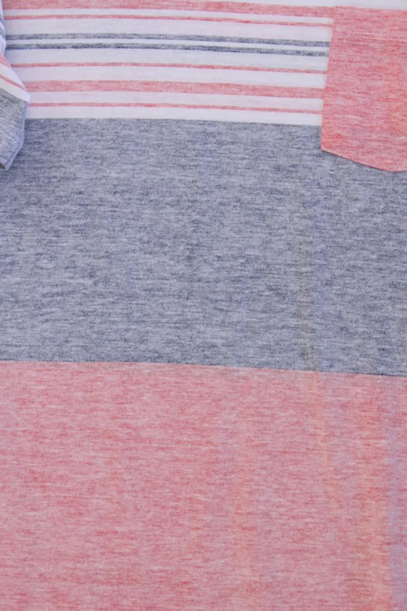Tom Tailor T-Shirt für Herren Gr. S Kurzarm mehrfarbig aus Baumwolle