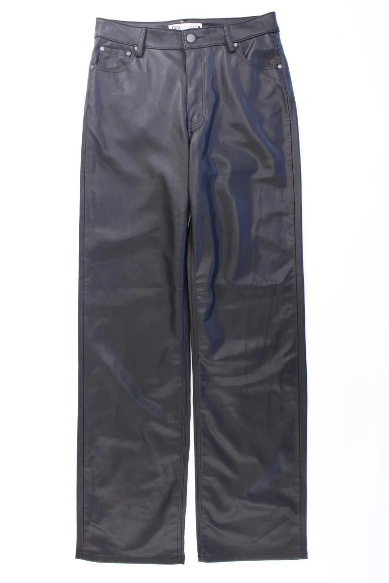 Zara Kunstlederhose Gr. 38 neuwertig schwarz aus Polyurethan