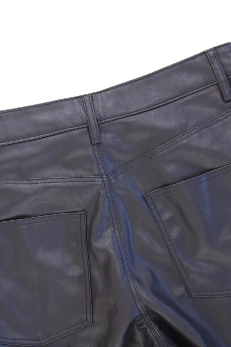 Zara Kunstlederhose Gr. 38 neuwertig schwarz aus Polyurethan