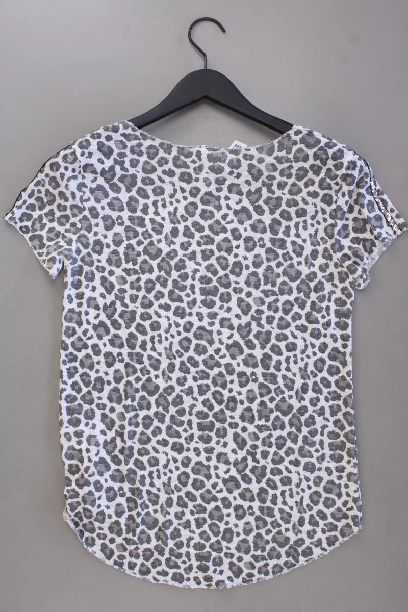 Key Largo Printshirt Gr. S mit Tierdruck neuwertig Kurzarm grau aus Viskose