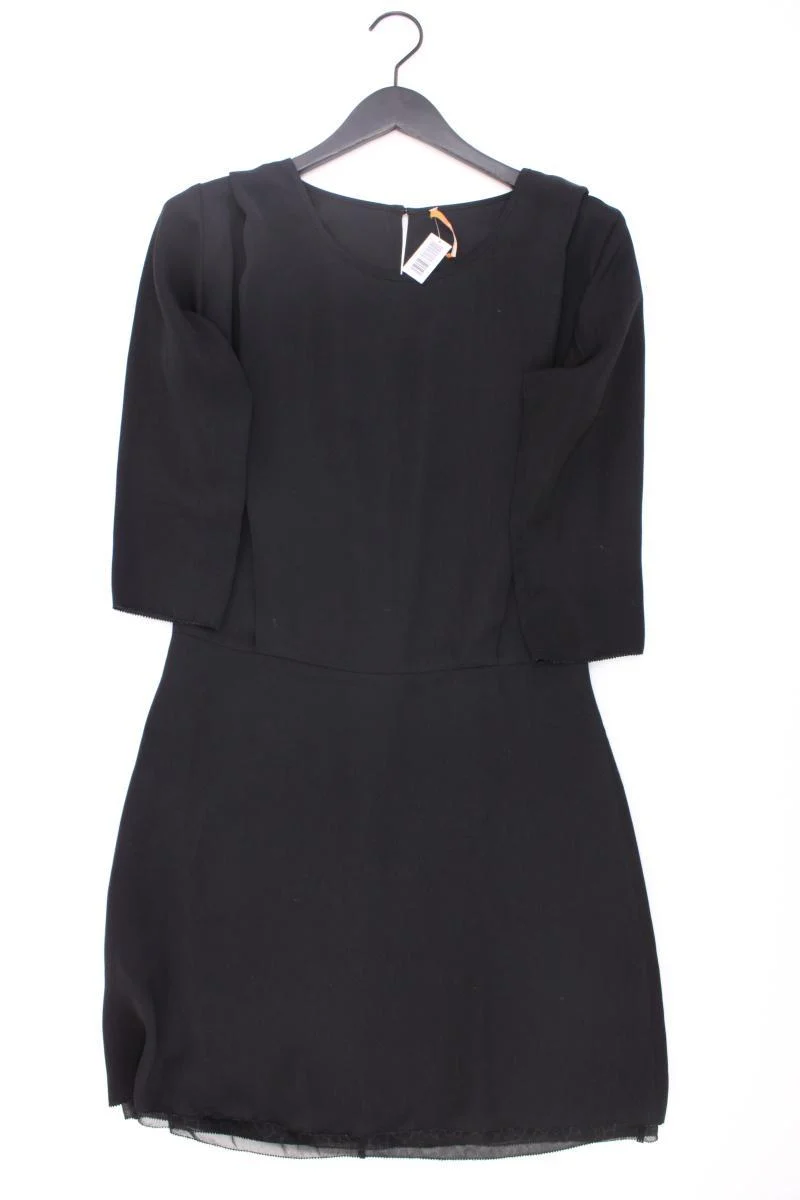 BOSS Orange Abendkleid Gr. 38 3/4 Ärmel schwarz aus Polyester