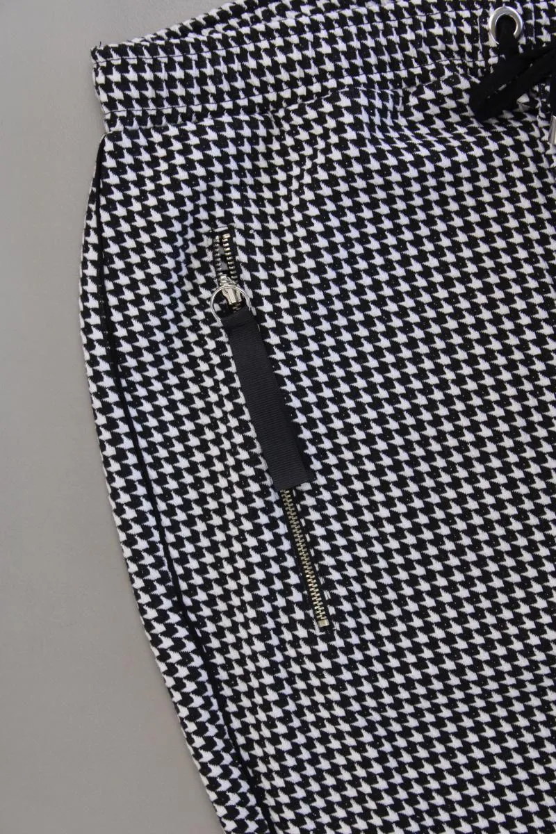 Aniston Stoffhose Gr. 46 hahnentritt schwarz