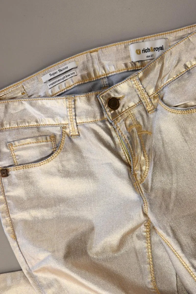 Rich&Royal Hose Gr. W27 neuwertig gold aus Lyocell