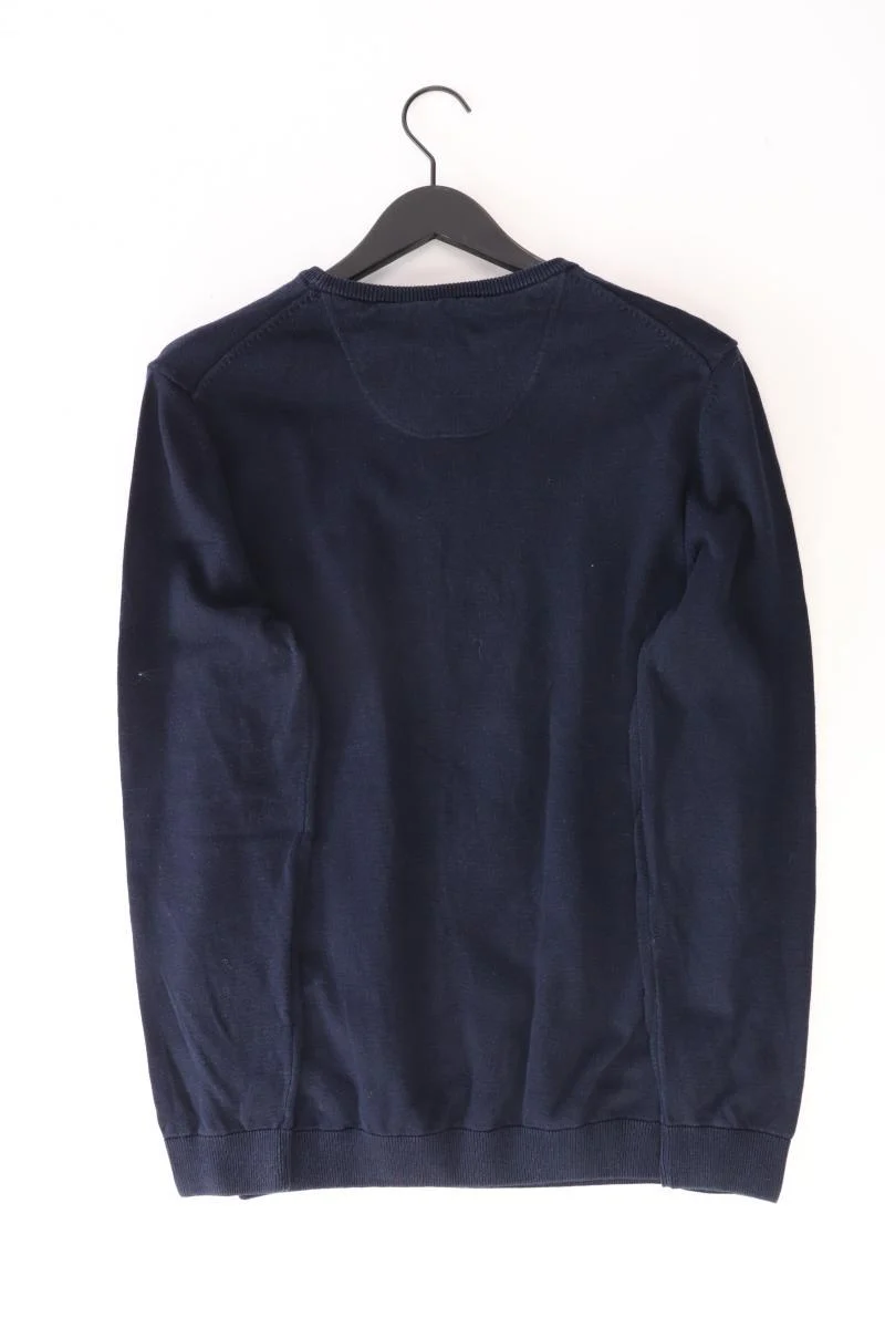 s.Oliver Feinstrickpullover für Herren Gr. L blau aus Baumwolle