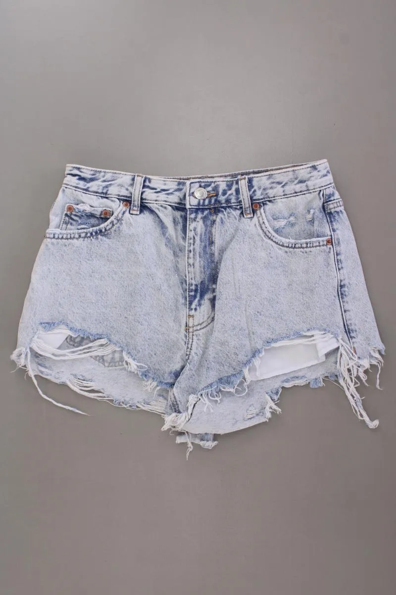 Bershka Hotpants Gr. 38 blau aus Baumwolle