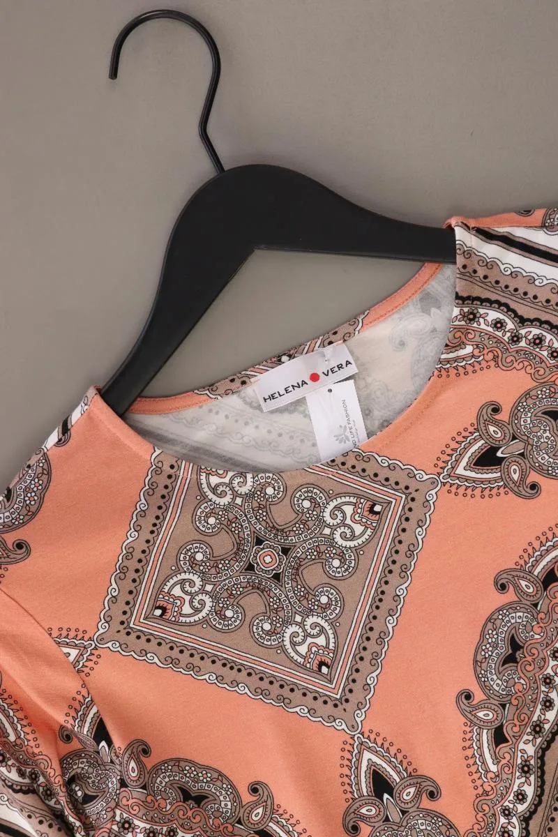 Helena Vera Oversize Shirt Gr. 38 mit Paisleymuster 3/4 Ärmel orange aus Viskose