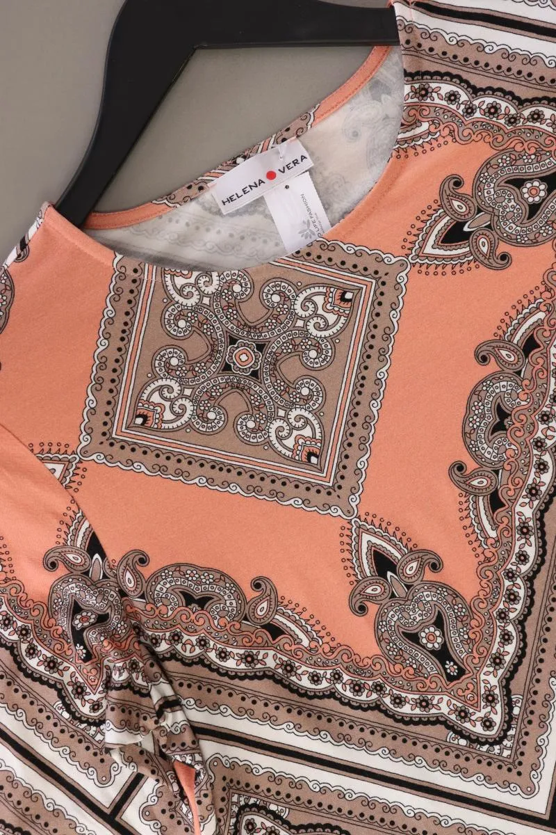 Helena Vera Oversize Shirt Gr. 38 mit Paisleymuster 3/4 Ärmel orange aus Viskose