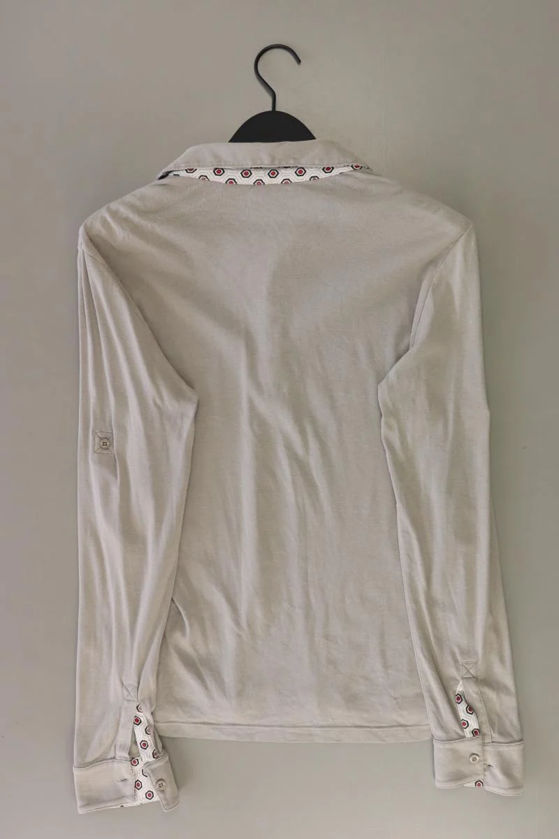 Armani Exchange Poloshirt für Herren Gr. S Langarm grau aus Baumwolle