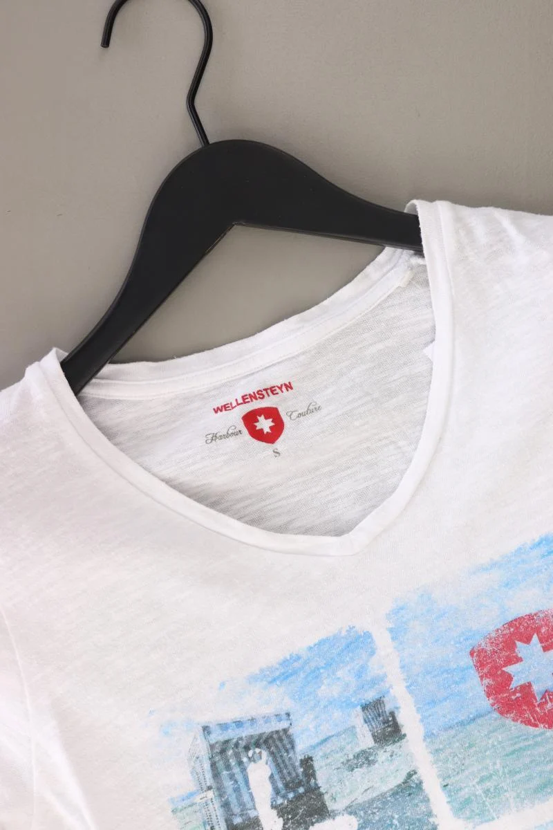 Wellensteyn Printshirt Gr. S Kurzarm weiß