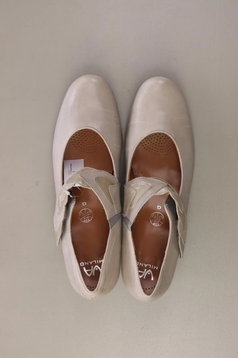 VA Milano Pumps Gr. 41,5 grau aus Leder